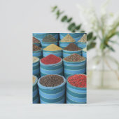 markt voor specerijen briefkaart (Staand voorkant)