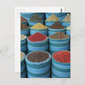 markt voor specerijen briefkaart (Voorkant / Achterkant)