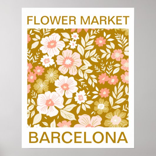 markt voor ventilatoren Barcelona Poster (Voorkant)