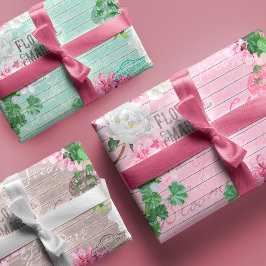  markt voor verse houtproducten Rustisch ontspring Inpakpapier Vel