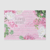  markt voor verse houtproducten Rustisch ontspring Tissuepapier (Voorkant)