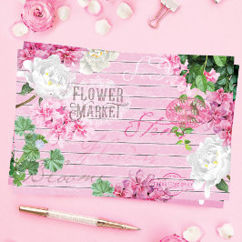  markt voor verse houtproducten Rustisch ontspring Tissuepapier