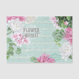  markt voor verse houtproducten Rustisch ontspring Tissuepapier