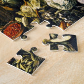 Markt Vrouw met Fruit/Groenten Puzzel met Tin (Zijkant)