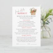 Markt Whats op Telefoon Vrijgezellenfeest Game Kaa Kaart (Staand voorkant)