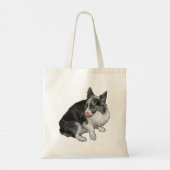 Markt Wink, rode noot Tote Bag (Achterkant)