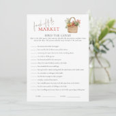 Markt Zoek de Gast Vrijgezellenfeest Game Kaart (Staand voorkant)