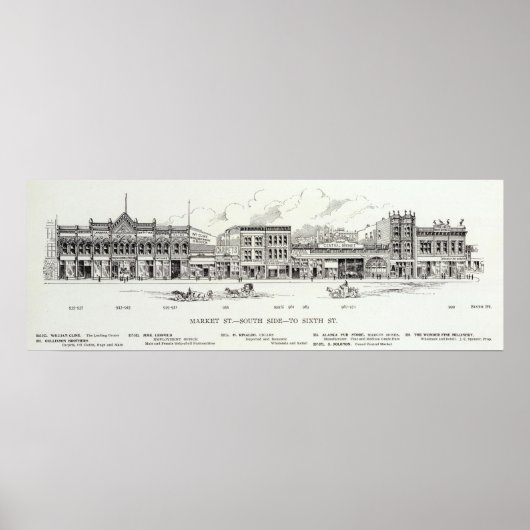 Markt Zuidzijde 6e 2 Poster (Voorkant)