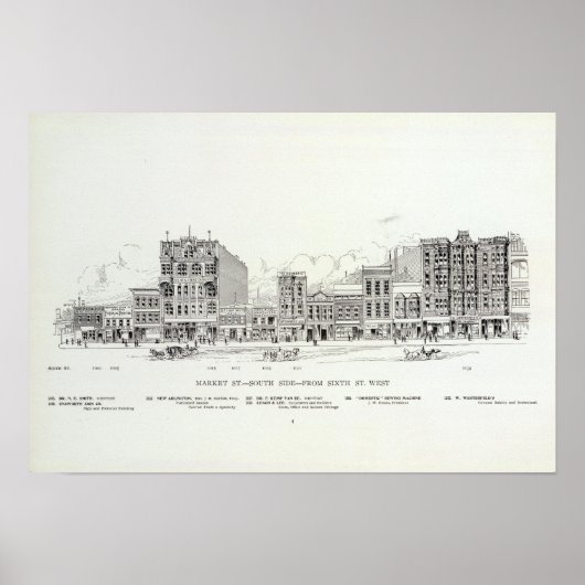 Markt Zuidzijde zesde Poster (Voorkant)