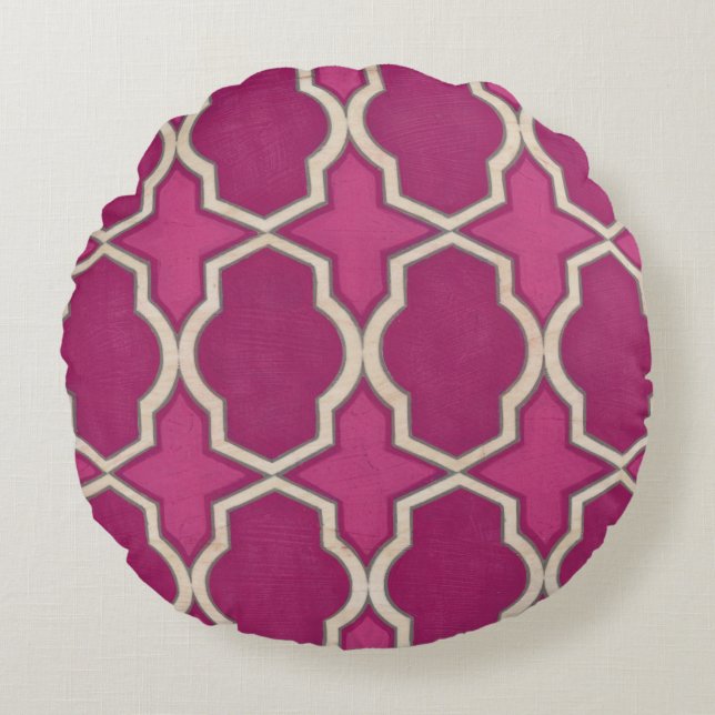 Marktbewegingen II Rond Kussen (Voorkant)