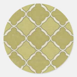 Marktbewegingen IX Ronde Sticker