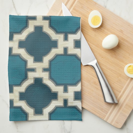 Marktbewegingen VI Theedoek (Quarter Fold)