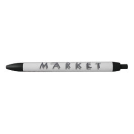 Marktbord Zwarte Inkt Pen