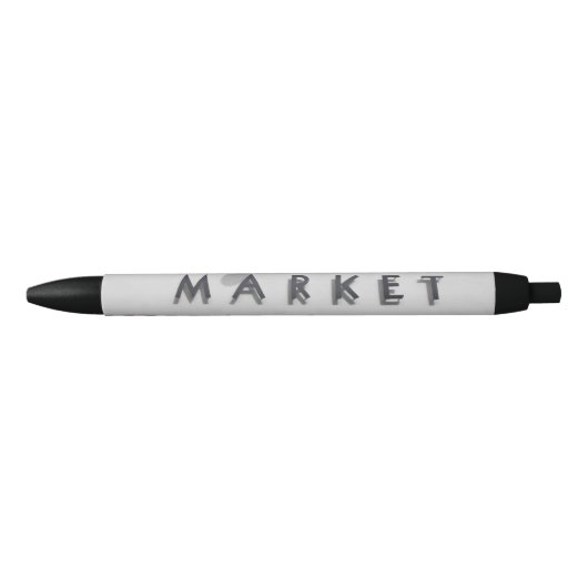 Marktbord Zwarte Inkt Pen (Voorkant)