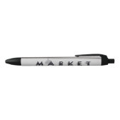 Marktbord Zwarte Inkt Pen (Bovenkant)