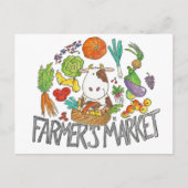 MARKTbriefkaart VAN DE FARMER door Nicole Janes Briefkaart (Voorkant)