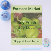 Marktbrochure van de landbouwer flyer (Enkel)