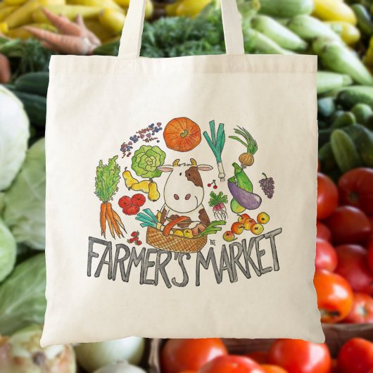 MARKTcanvas tas VAN DE FARMER door Nicole Janes