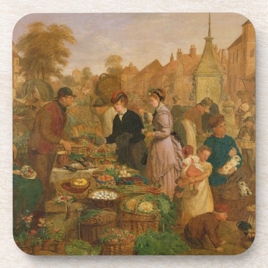 Marktdag Drankjes Onderzetter (Voorkant)