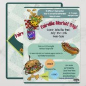 Marktdag Evenement Flyer (Geen AI) Save The Date (Voorkant / Achterkant)