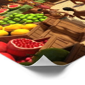 Marktdag in het oude Egypte Poster (Hoek)