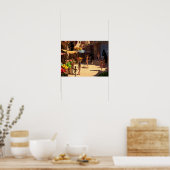 Marktdag in het oude Egypte Poster (Keuken)