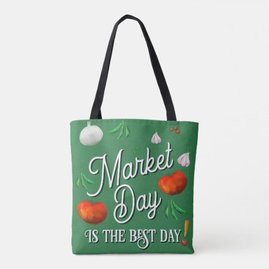 Marktdag is de beste dag! tote bag (Achterkant)