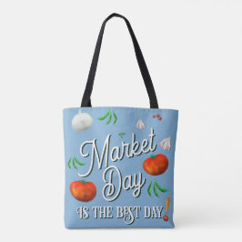 Marktdag is de beste dag! tote bag