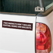 Markten, centrale banken en reddingsoperaties - Bu Bumpersticker (Op Truck)