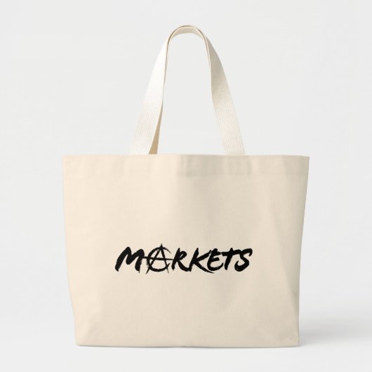 Markten Grote Tote Bag (Voorkant)