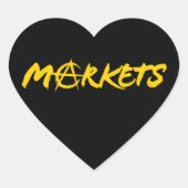 Markten Hart Sticker (Voorkant)