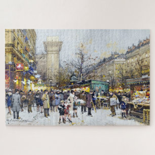 Markten in Porte Saint-Denis, Parijs Legpuzzel