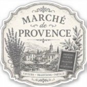 markten in provence vinyl sticker (Voorkant)