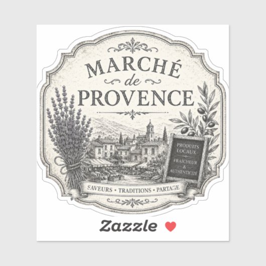 markten in provence vinyl sticker (Vel)