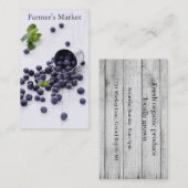 Marktfruit voor landbouwers visitekaartje (Voorkant / Achterkant)
