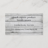 Marktfruit voor landbouwers visitekaartje (Achterkant)