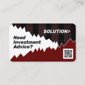 Marktgrafiek inspireerde koop en verkoop visitekaa visitekaartje (Voorkant)