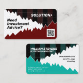 Marktgrafiek inspireerde koop en verkoop visitekaa visitekaartje (Voorkant / Achterkant)