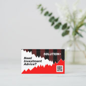 Marktgrafiek inspireerde koop en verkoop visitekaartje (Staand voorkant)