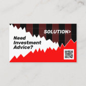 Marktgrafiek inspireerde koop en verkoop visitekaartje (Voorkant)