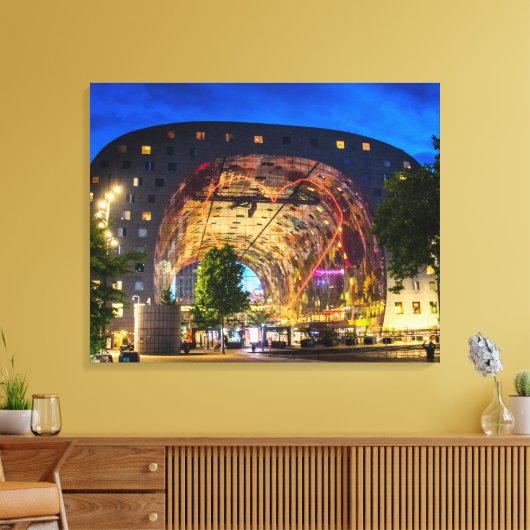 Markthal, Rotterdam Canvas Afdruk (Insitu (Woonkamer))
