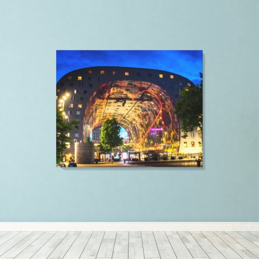 Markthal, Rotterdam Canvas Afdruk (Insitu (Houten vloer))