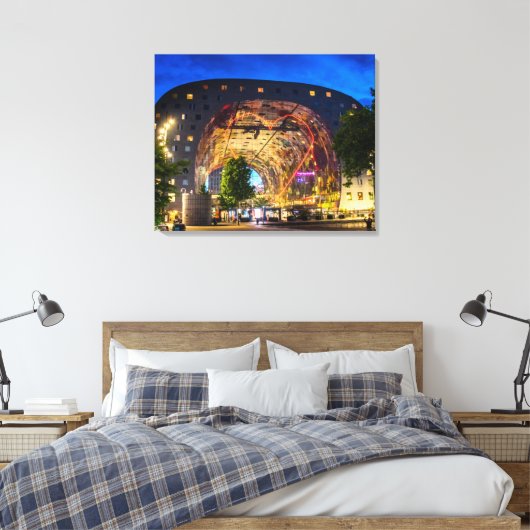 Markthal, Rotterdam Canvas Afdruk (Insitu (Slaapkamer))
