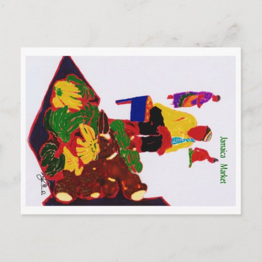 MarktJamaica Briefkaart (Voorkant)