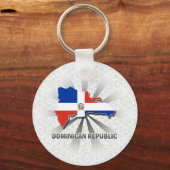 Marktkaart 2.0 voor de Dominicaanse Republiek Sleutelhanger (Voorkant)