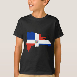 Marktkaart Dominicaanse Republiek T-shirt