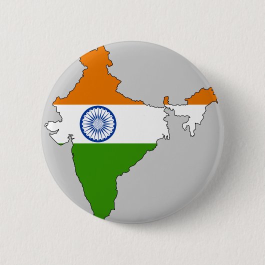 Marktkaart India Ronde Button 5,7 Cm (Voorkant)