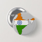 Marktkaart India Ronde Button 5,7 Cm (Voorkant /achterkant)