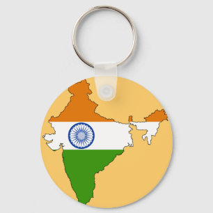 Marktkaart India Sleutelhanger