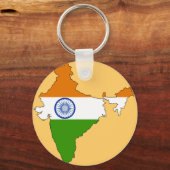 Marktkaart India Sleutelhanger (Voorkant)